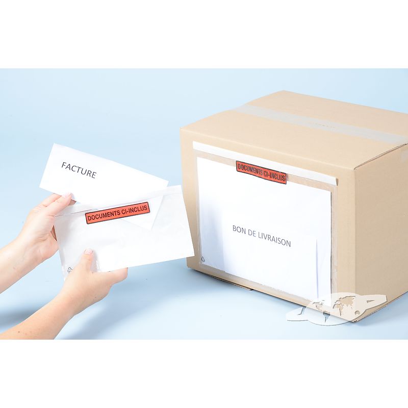 Pochettes porte-documents pour insérer vos documents d'envoi et factures