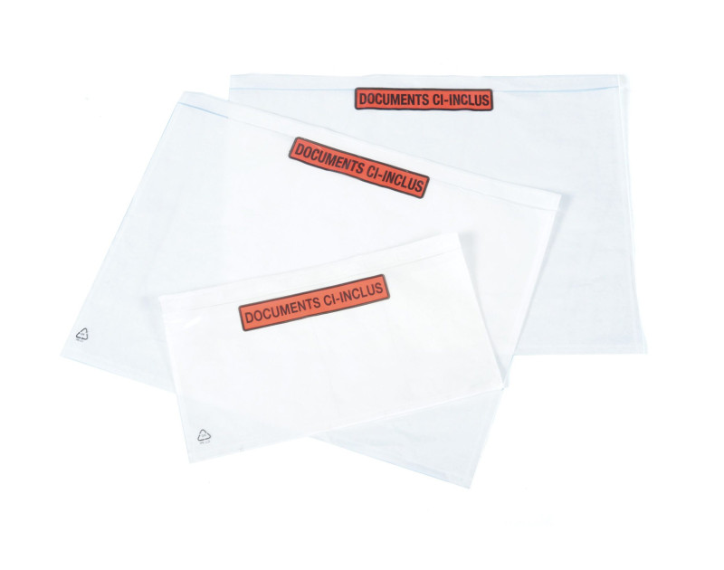 Pochette adhésive "Porte-Documents" Transparente - Packing list